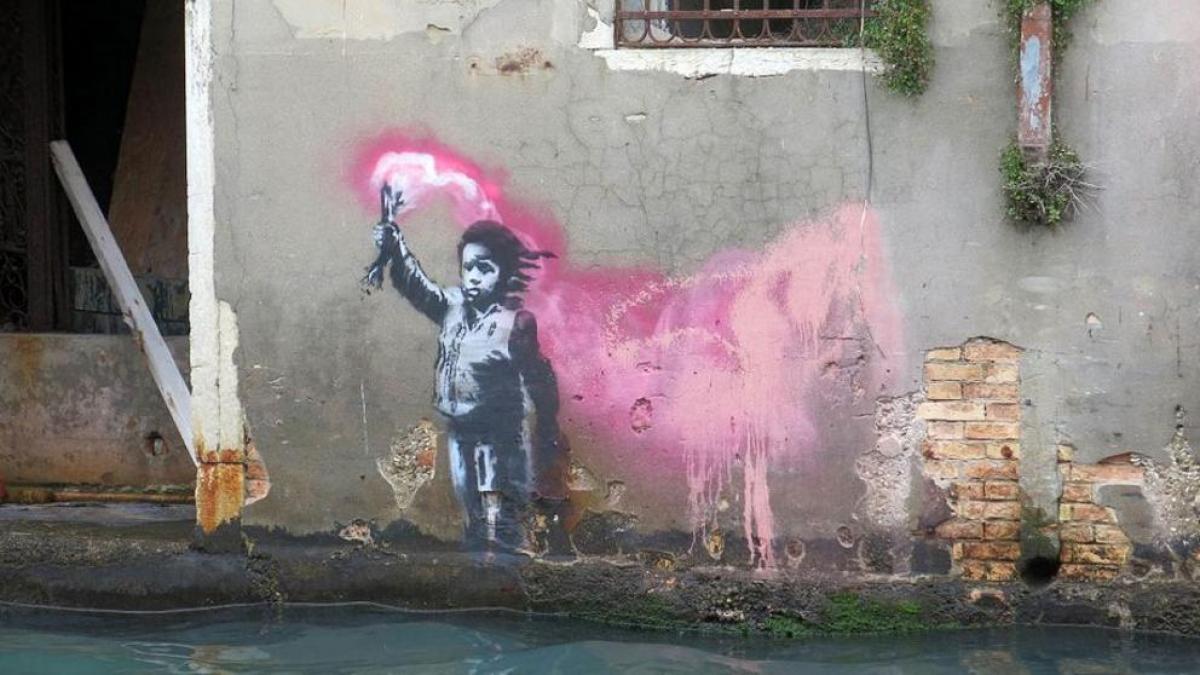 'Niño migrante', de Banksy