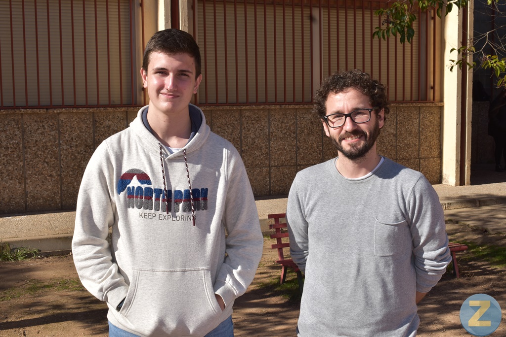Rubén García junto al director del Eladio Cabañero, José Ángel Martínez