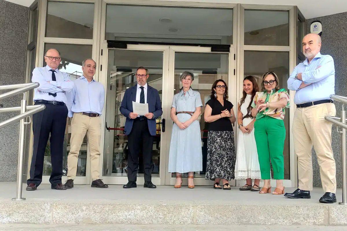 Concentración de jueces y fiscales en la Audiencia Provincial de Ciudad Real / B.R.