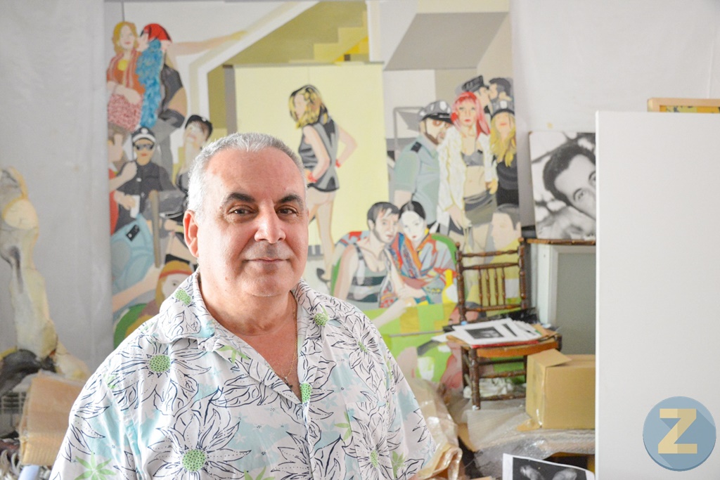 Pepe Carretero en su estudio. Foto de Francisco Navarro