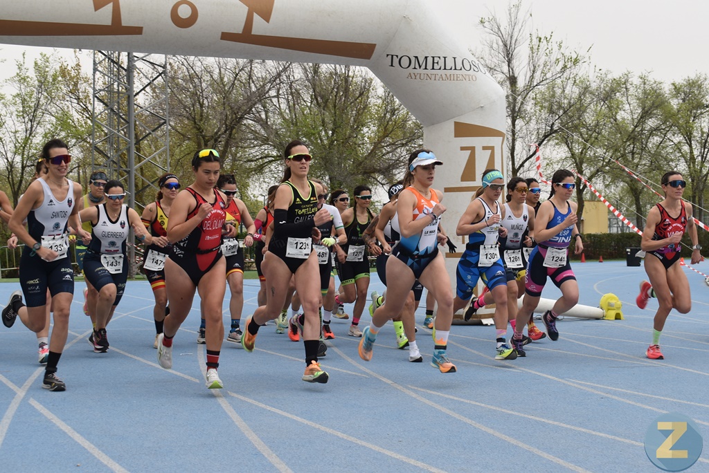 Salida de las mujeres en un gran Duatlón