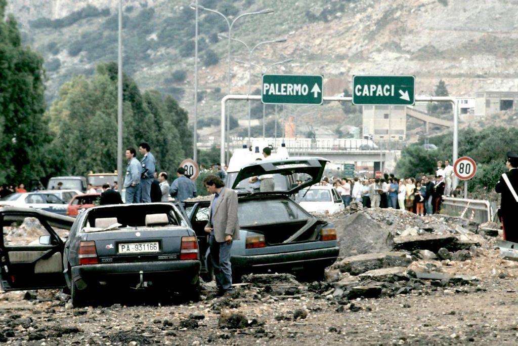 Atentado al juez Falcone el 23 de mayo de 1992